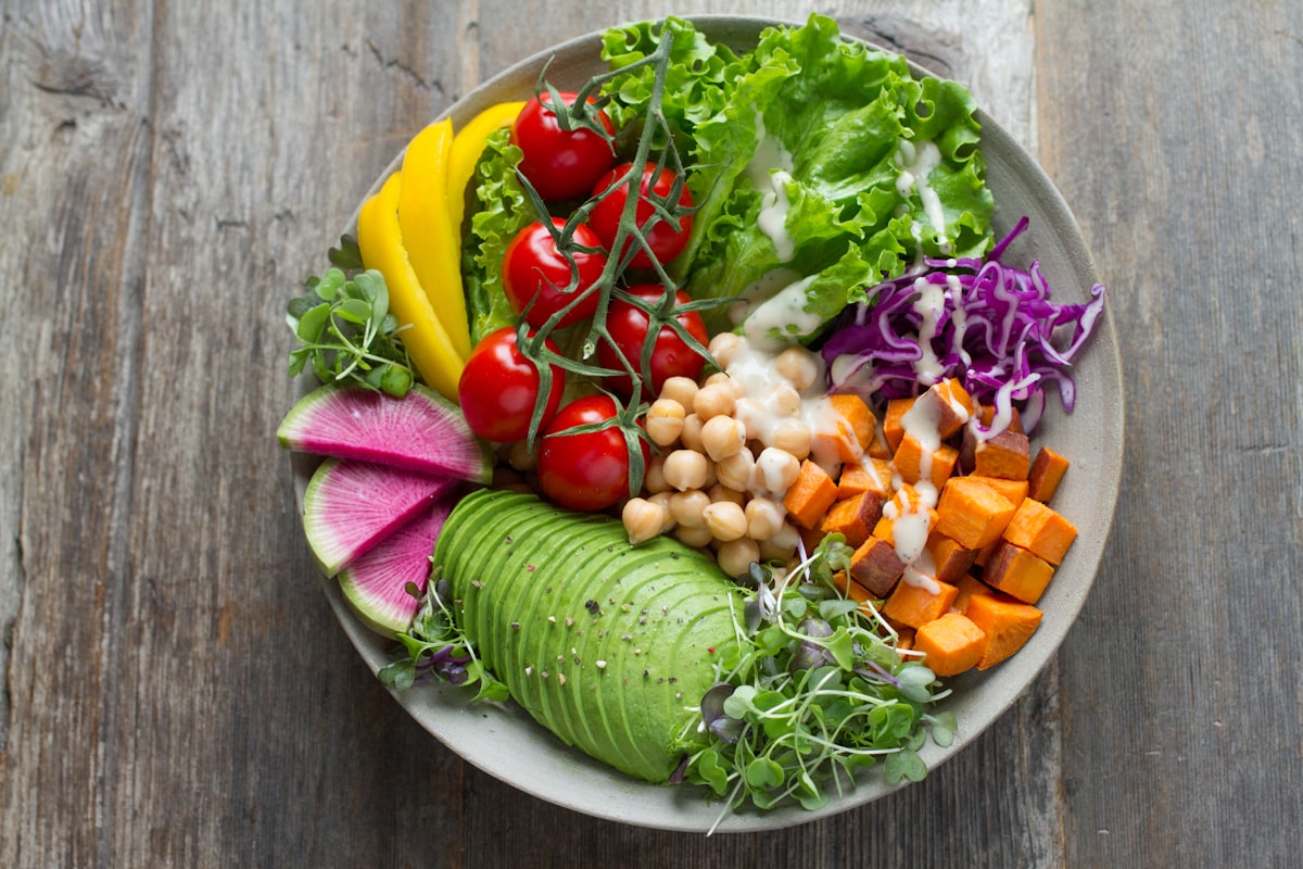 Stir-fried tofu with colorful seasonal vegetables